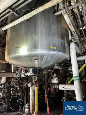USED Pfaudler 2,000 Gal Pfaudler Glass Lined Reactor, 150/150#