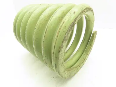 Heavy Duty Steel Isolation Reactor Coil Spring Flat Mount 8"OD 9.5"L Light GREEN