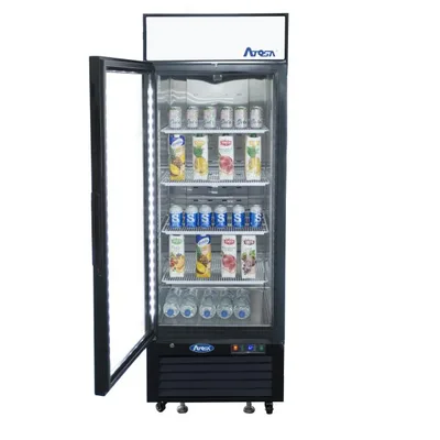 New | in-Stock Atosa New Atosa MCF8720GRL Bottom Mount (1) Glass Door Freezer 19.39 Cu Ft - Black Cabinet (Left Hinged) Display Freezers Illinois US | Falcon Restaurant Supply #1375580