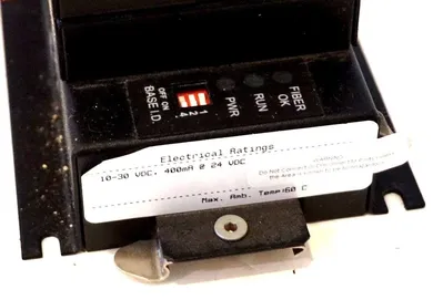 USED HORNER ELECTRIC HE800F0X104C BASE MODULE W/ MIX211, DAC002 ANALOG MODULES