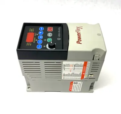 USED ALLEN-BRADLEY SER. A POWERFLEX 4 AC DRIVE, 0.5HP, 380-480V, 0.4KW