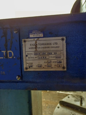 100L Torrance Attritor Type 100SM ATT EXD SS