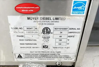 USED MOYER DIEBEL 383HT