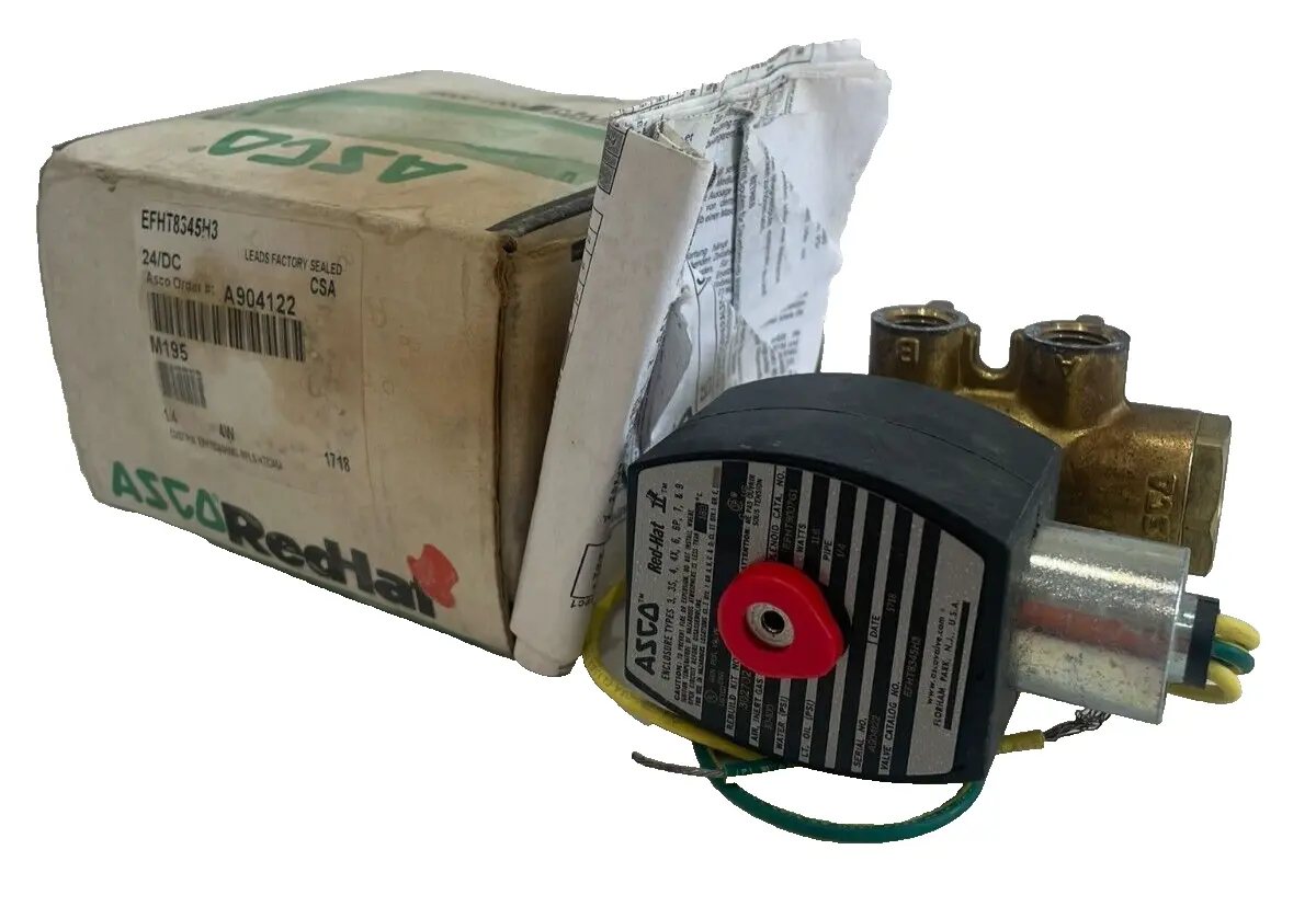 NEW ASCO EFHT8345H3 SOLENOID VALVE 24/DC