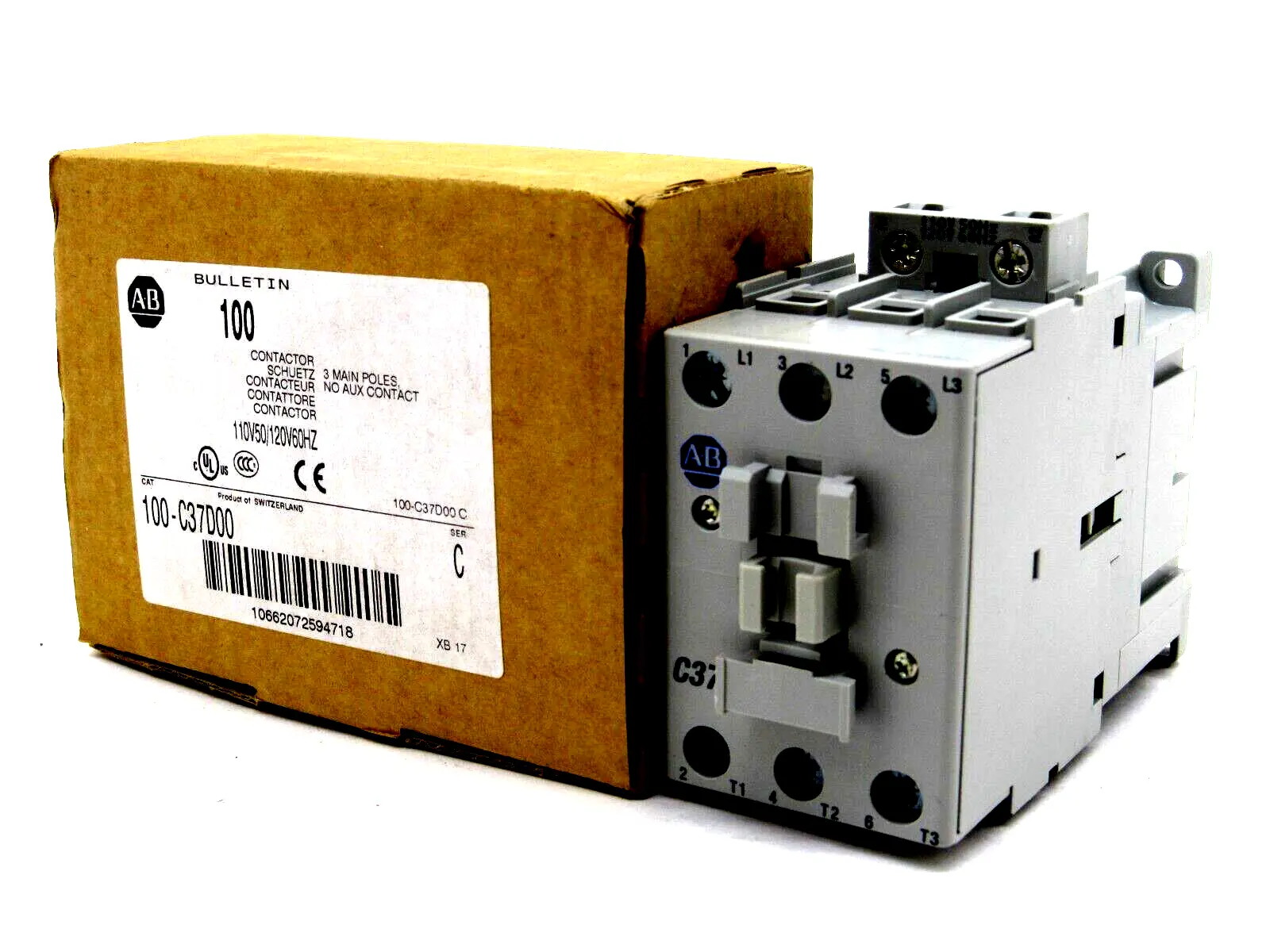 NEW ALLEN BRADLEY 100-C37D00 CONTACTOR 100C37D00