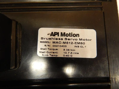 Used API MOTION _UNKNOWN_ Servo Motors | OCO Industrial #1607033