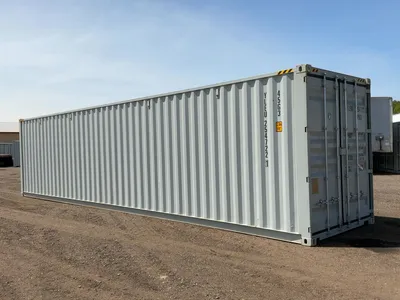 2026 40’L x 8’W x 9’ 6”T High Cube Shipping/Ground Container, swing doors on one end and four sets o...