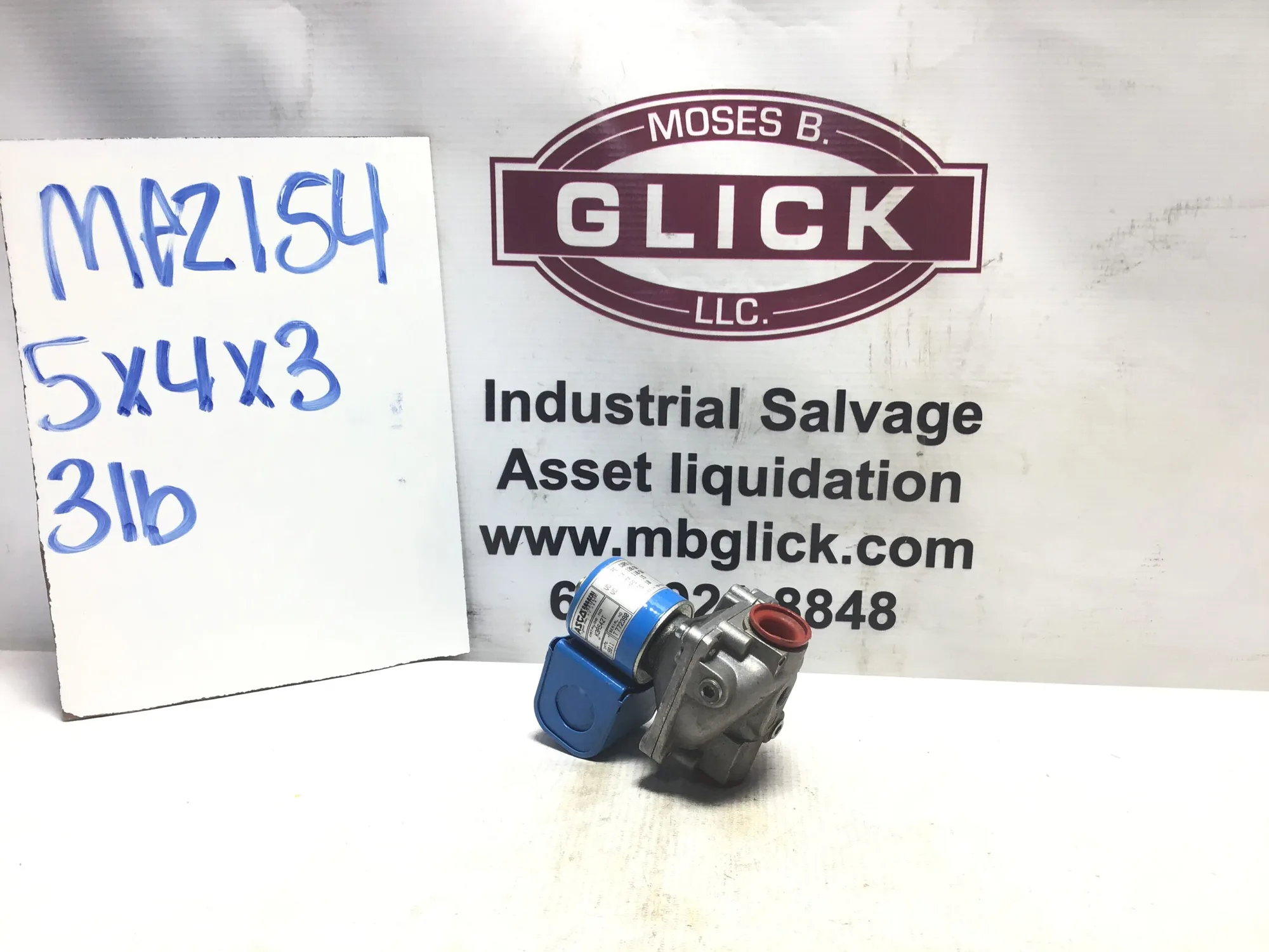 ASCO K3A542T SOLENOID VALVE SERIAL #T772390
