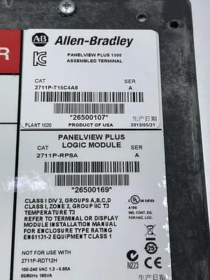 Used ALLEN-BRADLEY ALLEN-BRADLEY 2711P-T15C4A8 SER A Automation Control (HMI) | ND Industrial Surplus #1214342