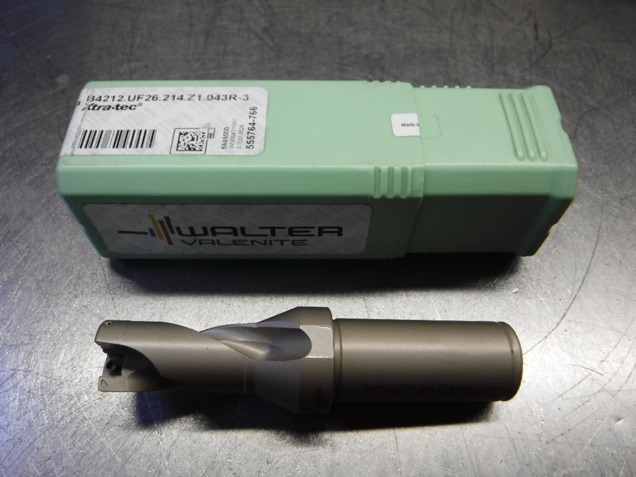 Walter 0.843" 2 Flute Coolant Thru Drill B4212.UF26.214.Z1.043R-3 (LOC372)