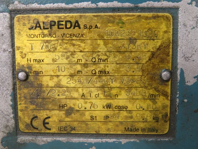 Used CALPEDA _UNKNOWN_ Pumps | OCO Industrial #1700050