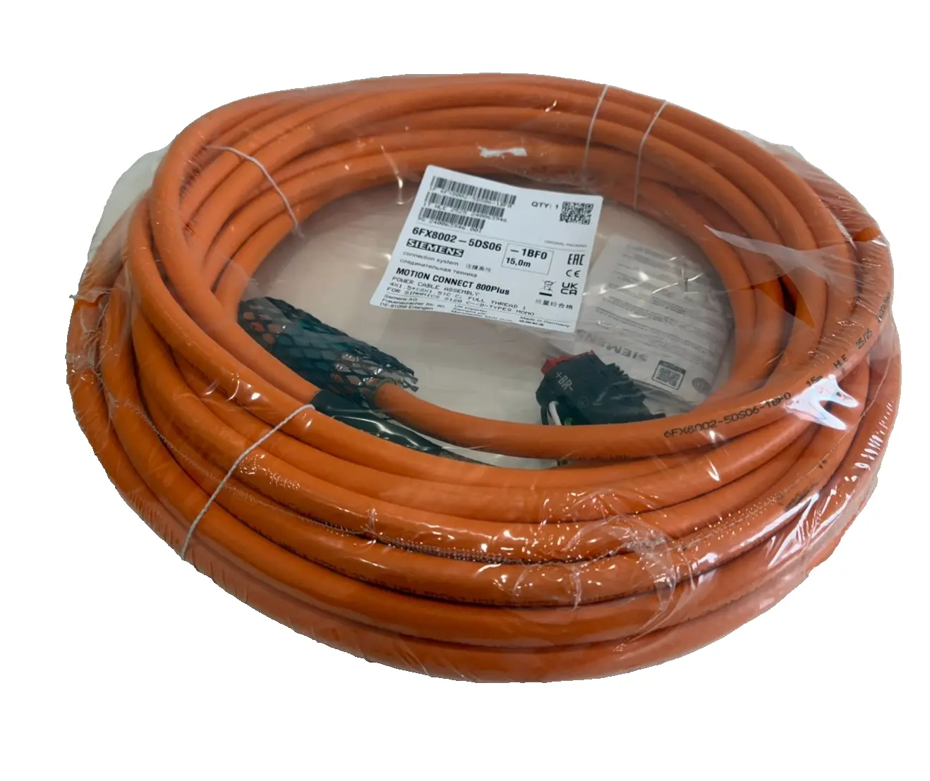 NEW SIEMENS 6FX8002-5DS06-1BF0 POWER CABLE 6FX80025DS061BF0