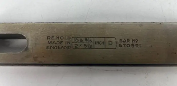 Used RENOLDS 1/8" & 9/16" W X 2" L X 5" Misc Woodworking Parts Illinois US | Pleasant Street Machinery #1086673