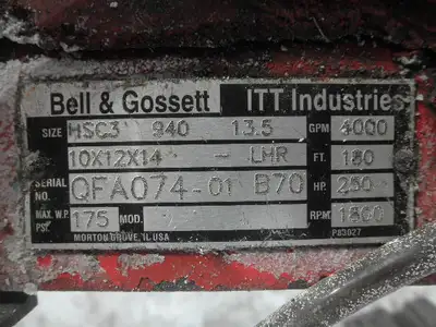 USED BELL AND GOSSETT HSC3-10X12X14 LHR