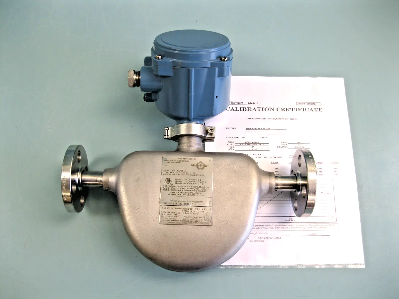 USED Micro Motion CMFS015 H520N2BAEKZZ