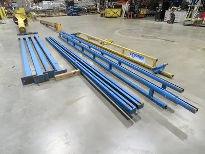 Gorbel 1/4 Ton 500Lb Free Standing 4-Post Bridge Crane 15'Span 18' 6"Runway