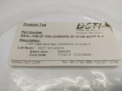 SEAL-WB-07.000-UHMWPE-M-16106-SKFP-R.A | DSTI  Wear Band Seal 7" - New