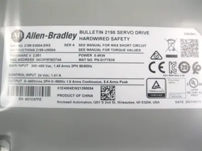 NEW Allen-Bradley 2198-E4004-ERS