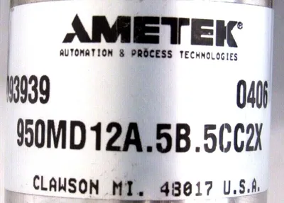 USED AMETEK 950MD12A.5B.5CC2X TRANSDUCER 950MD12A5B5CC2X