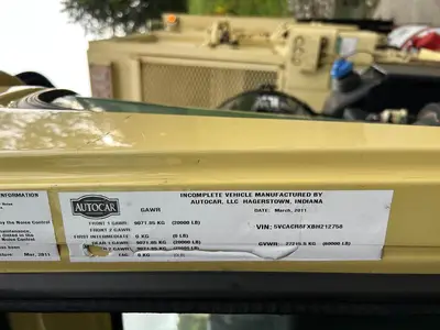 USED 2011 AUTOCAR XPEDITOR