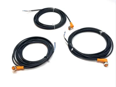 New | in-Stock IFM Connector Cable LOT OF 3 Cable & Wire Michigan US | Maverick Industrial Sales #1391193