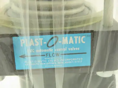 Plast-o-matic ES150LV-NO 1 1/2" Shutoff Valve Spring Return NO Pneumatic Powered