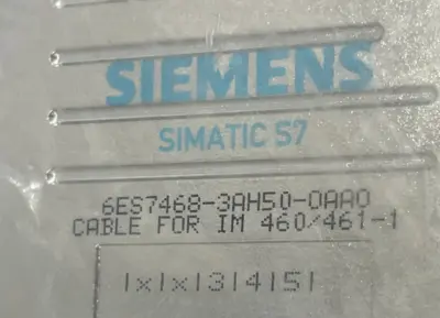 NEW SIEMENS 6ES7468-3AH50-0AA0 CABLE 0.75M 6ES74683AH500AA0
