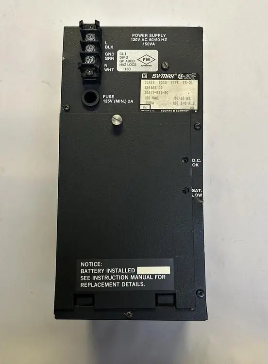 Used SQUARE D 8030PS-21 Miscellaneous Equipment (Electrical & Power) | Surplus Asset Holdings #1196519
