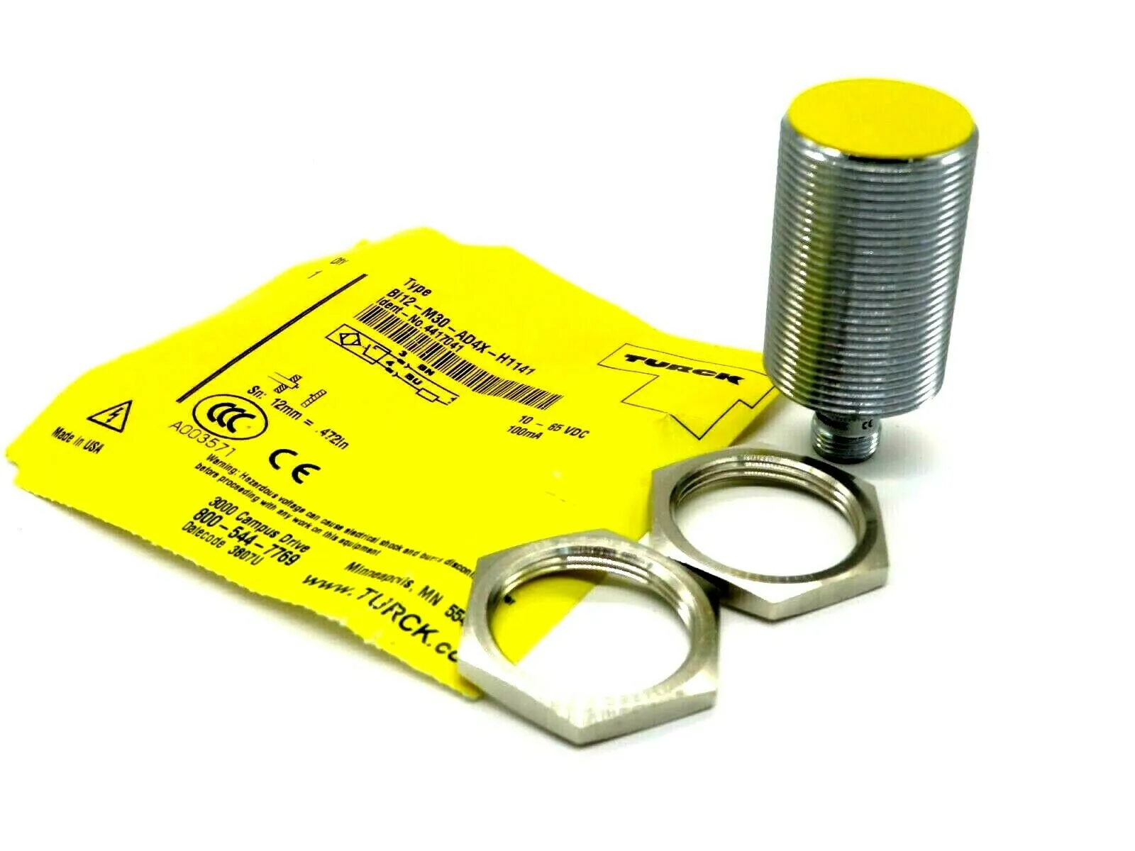 NEW TURCK BI12-M30-AD4X-H1141 SENSOR 4417041 BI12M30AD4XH1141