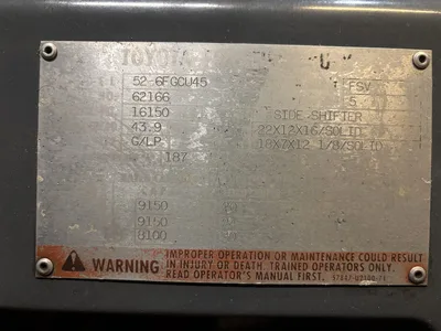 USED TOYOTA 52-6FGCU45