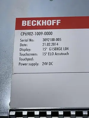Used BECKHOFF BECKHOFF CP6902-1009-0000 Misc Electrical & Power Parts | ND Industrial Surplus #1212891