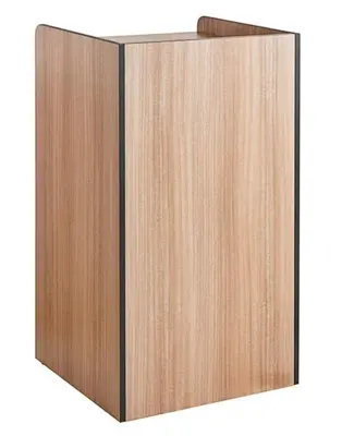 Waste 35 Gallon Weathered Walnut Waste Receptacle Enclosure with "THANK YOU" Swing Door - 8 available - brand new
