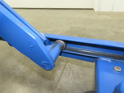 Vestil 800lb Air Hydraulic Mobile Scissor Lift Cart 49" Height 20x35" SS Top