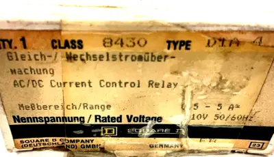 NEW SQUARE D 8430-DIA4 CONTROL RELAY 8430DIA4