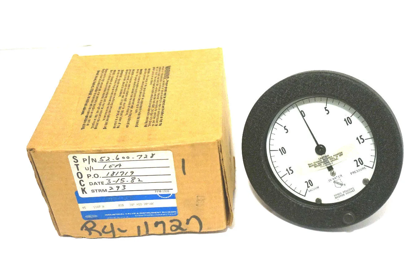 NEW ASHCROFT 45-1187-A-02B GAUGE 45118702B