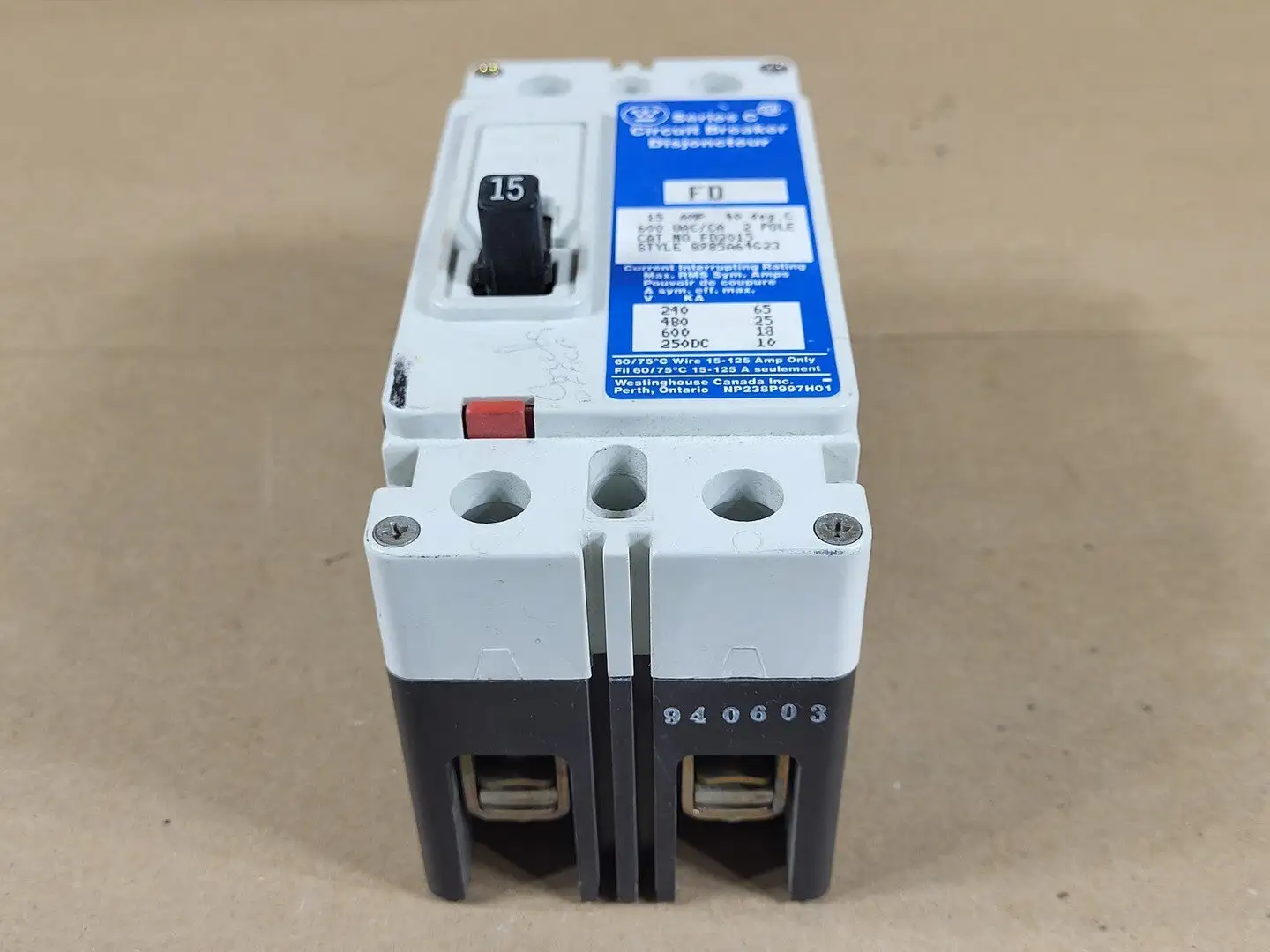 USED WESTINGHOUSE FD2015