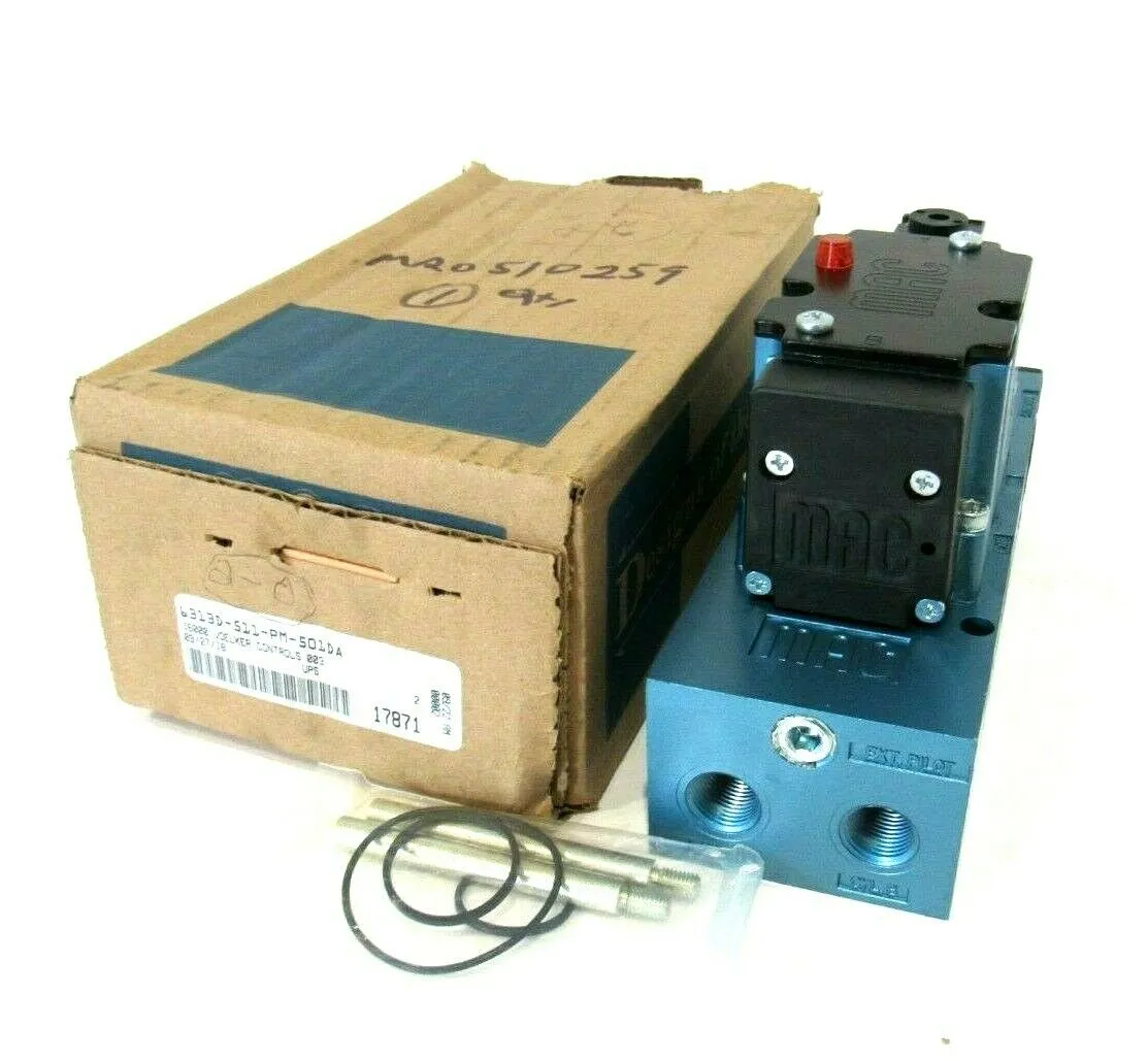 NEW MAC VALVES 6313D-511-PM-501DA SOLENOID VALVE 6313D511PM501DA