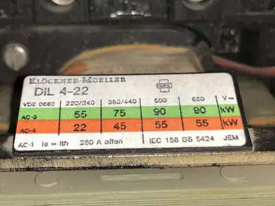 USED KLOCKNER-MOELLER DIL 4-22