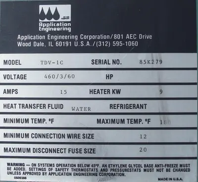 USED APPLICATION ENGINEERING TDV-1C