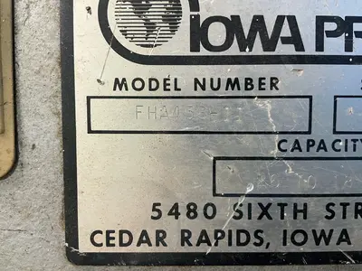 Used IOWA PRECISION FHA456II Seam Closers Ohio US | HGR 24 #1550050