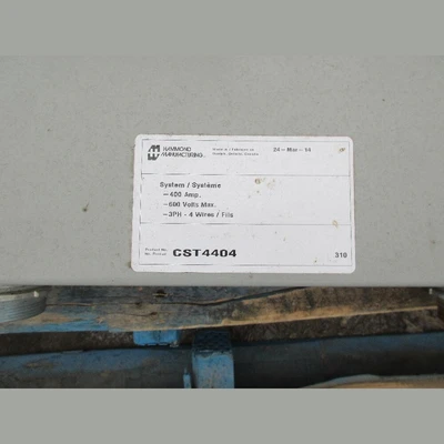 USED 2014 HAMMOND MANUFACTURING CST 4404