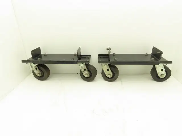 Lincoln Electric Powerwave Front Caster Wheels With Brackets For Welder Lot of 2