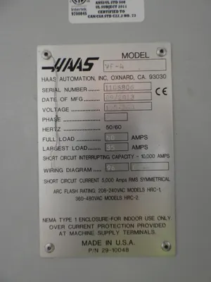 2013 HAAS VF-4 MACHINING CENTERS, VERT., N/C & CNC | Prime Machinery (13)