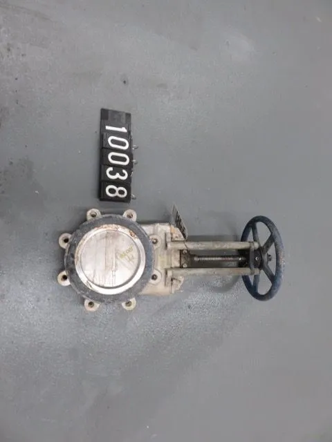 TL 8"-150 knife gate valve, hand wheel operated