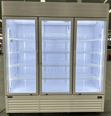 168-0004 AC-TGDR70 70” Glass 3 Door Self Contained Cooler