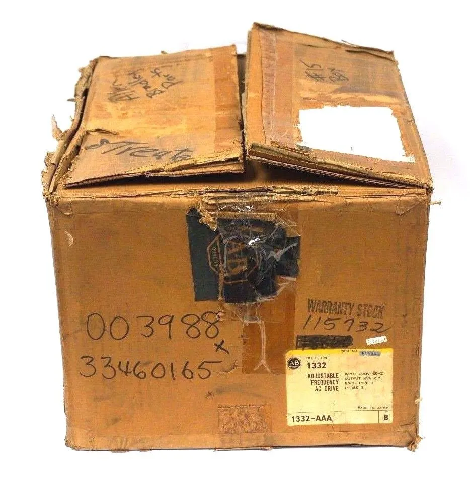 NEW ALLEN BRADLEY 1332-AAA FREQUENCY DRIVE 230V, 60HZ, SER. B, 1332AAA