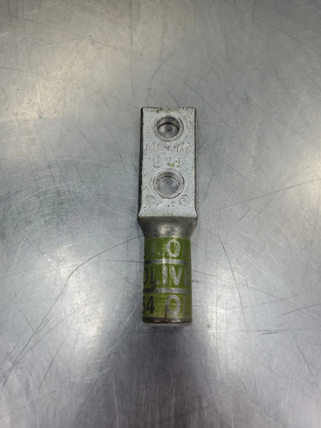 THOMAS & BETTS 54 Olive Two Hole Lug Connector, 3½", (2/0AL9CU) 4D-14