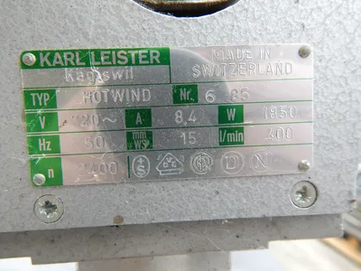 USED KARL LEISTER BAND SHRINK BLOWER HOTWIND