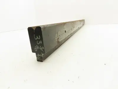 Press Brake Die 33-3/16" Long 90° V 3/8" W 3/16" D 1-3/4" H 1/2" Tang