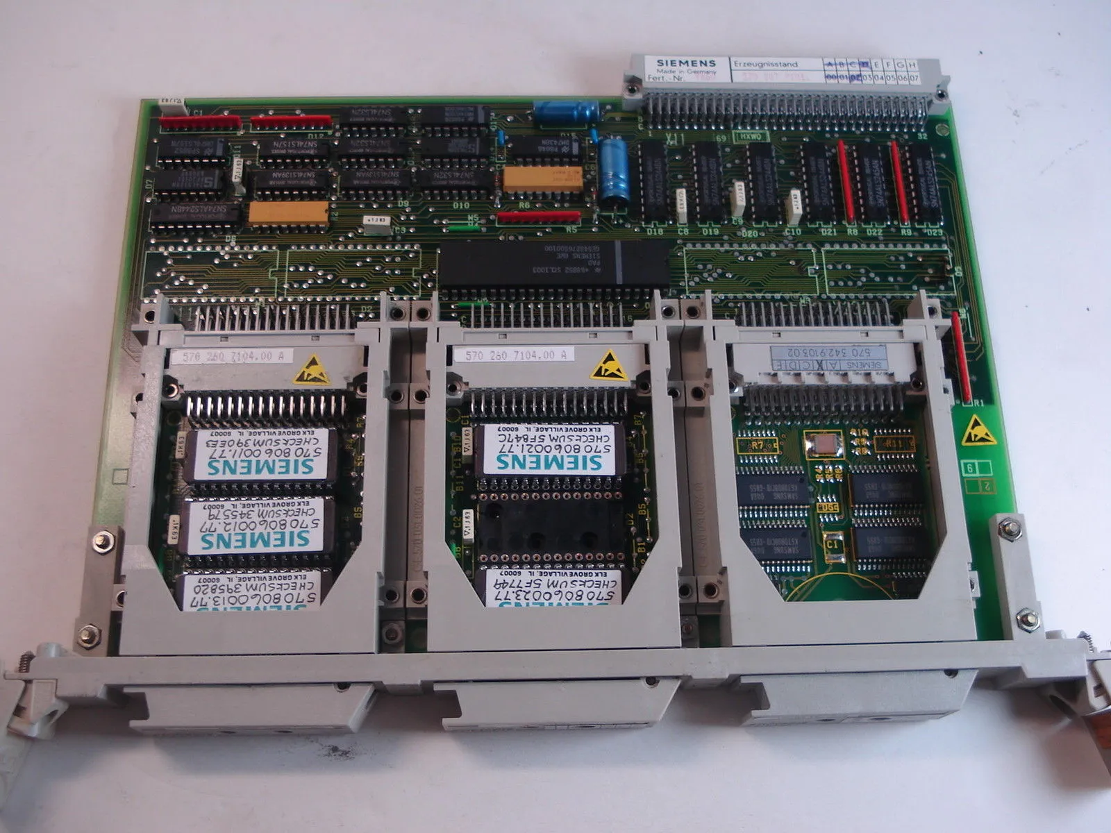 NEW SIEMENS 6FX1-120-7BA01 ADAPTER FOR MONITOR 6FX11207BA01 WITH 3 MEMORY BOARDS